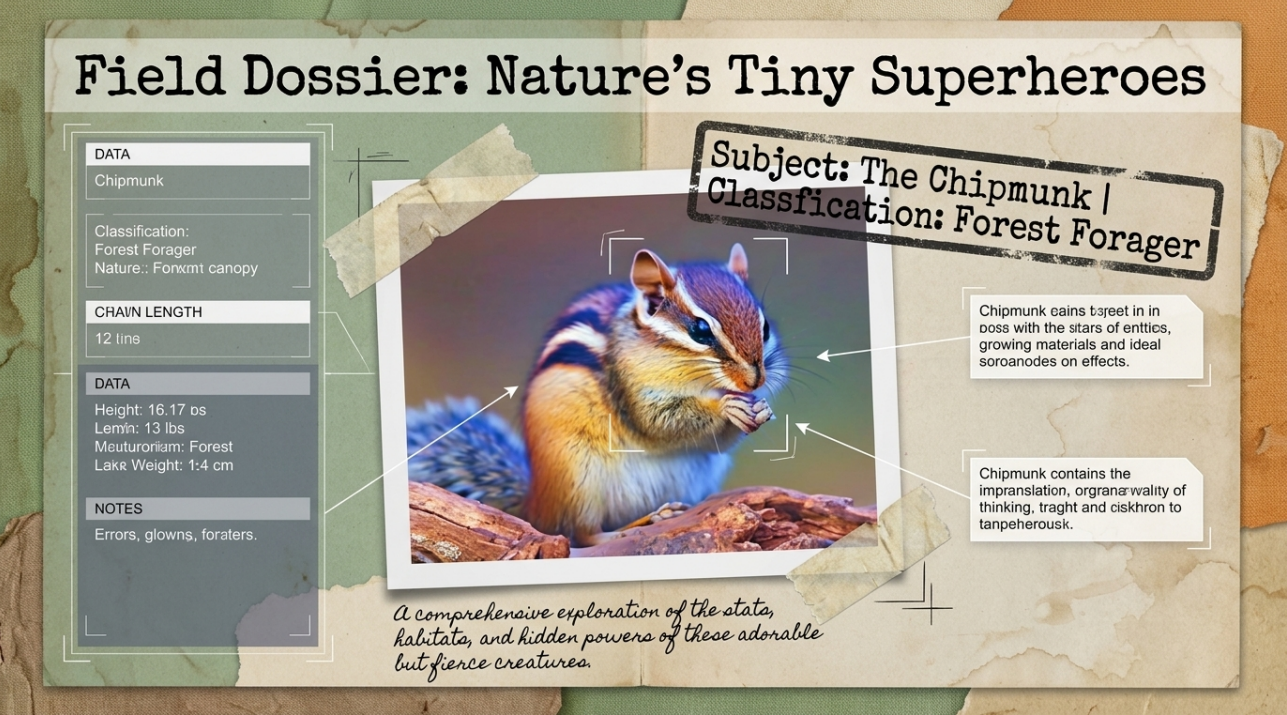 Awesome Adventures in the World of Animals Chipmunk