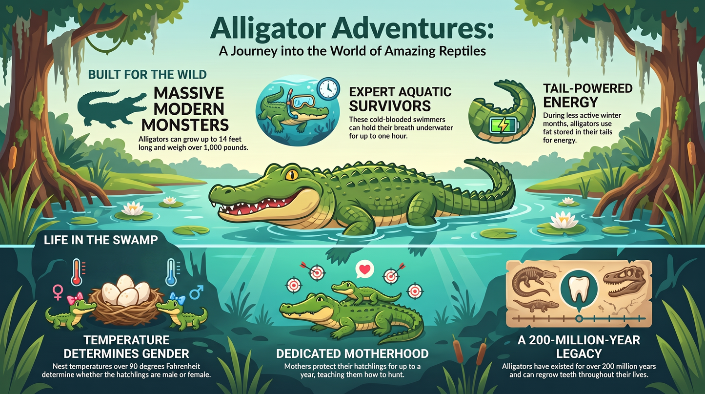 Awesome Adventures in the World of Animals Alligator