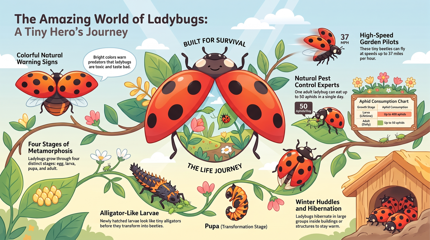 Awesome Adventures in the World of Animals Ladybug