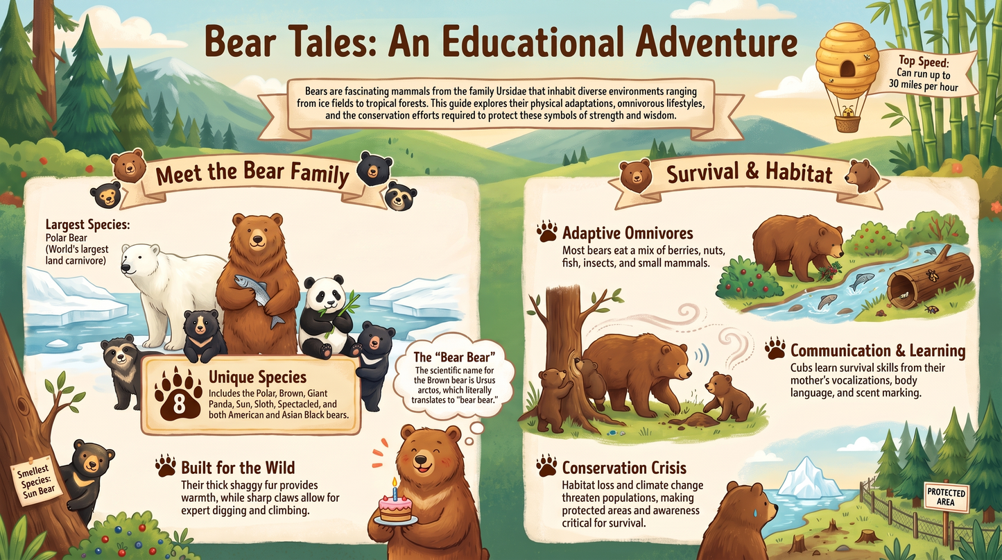 Awesome Adventures in the World of Animals Bear