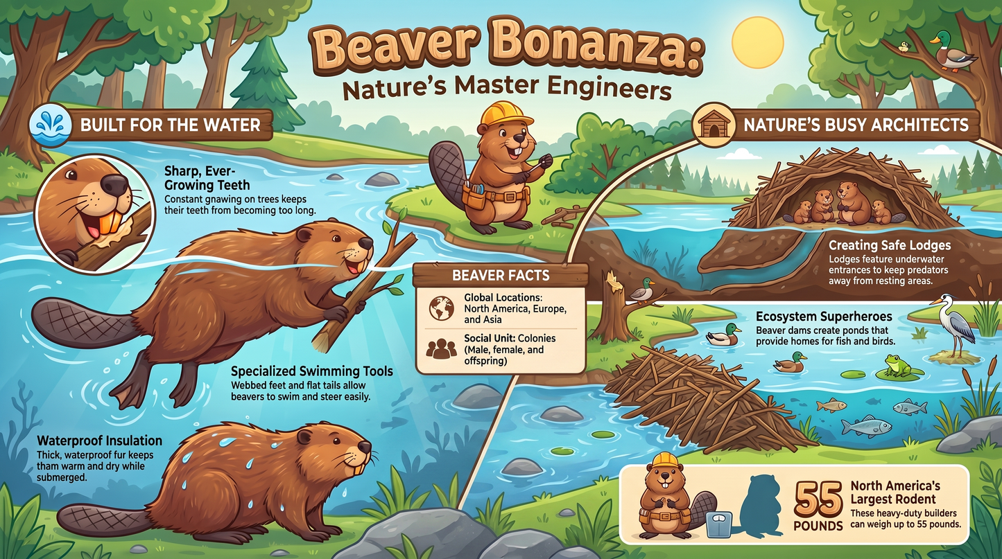 Awesome Adventures in the World of Animals Beaver