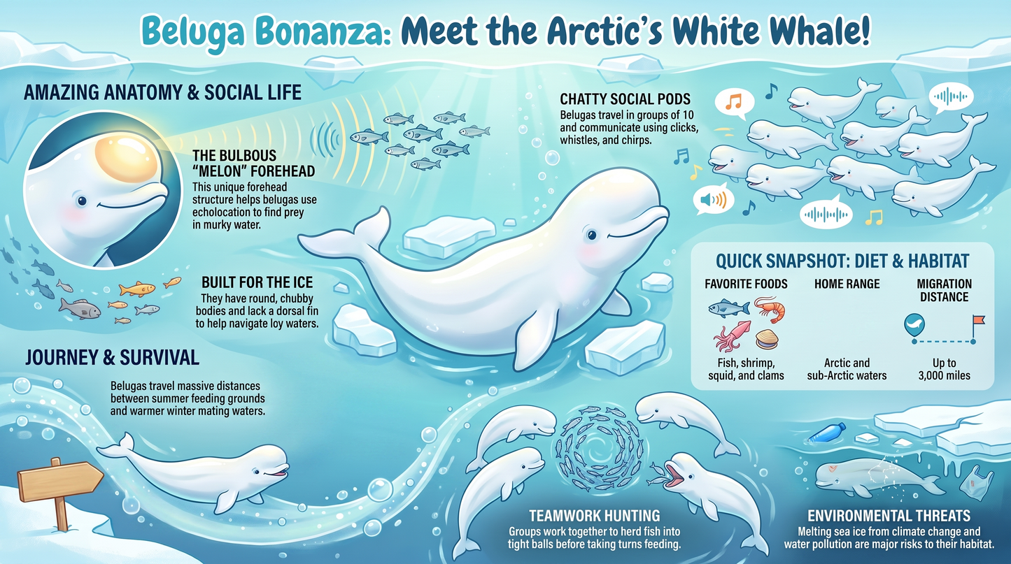 Awesome Adventures in the World of Animals Beluga Whale