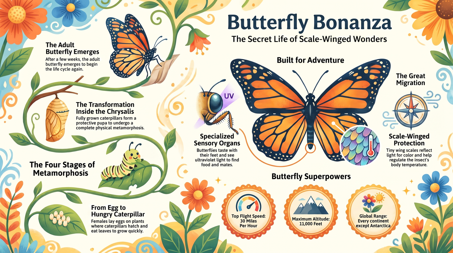 Awesome Adventures in the World of Animals Butterfly