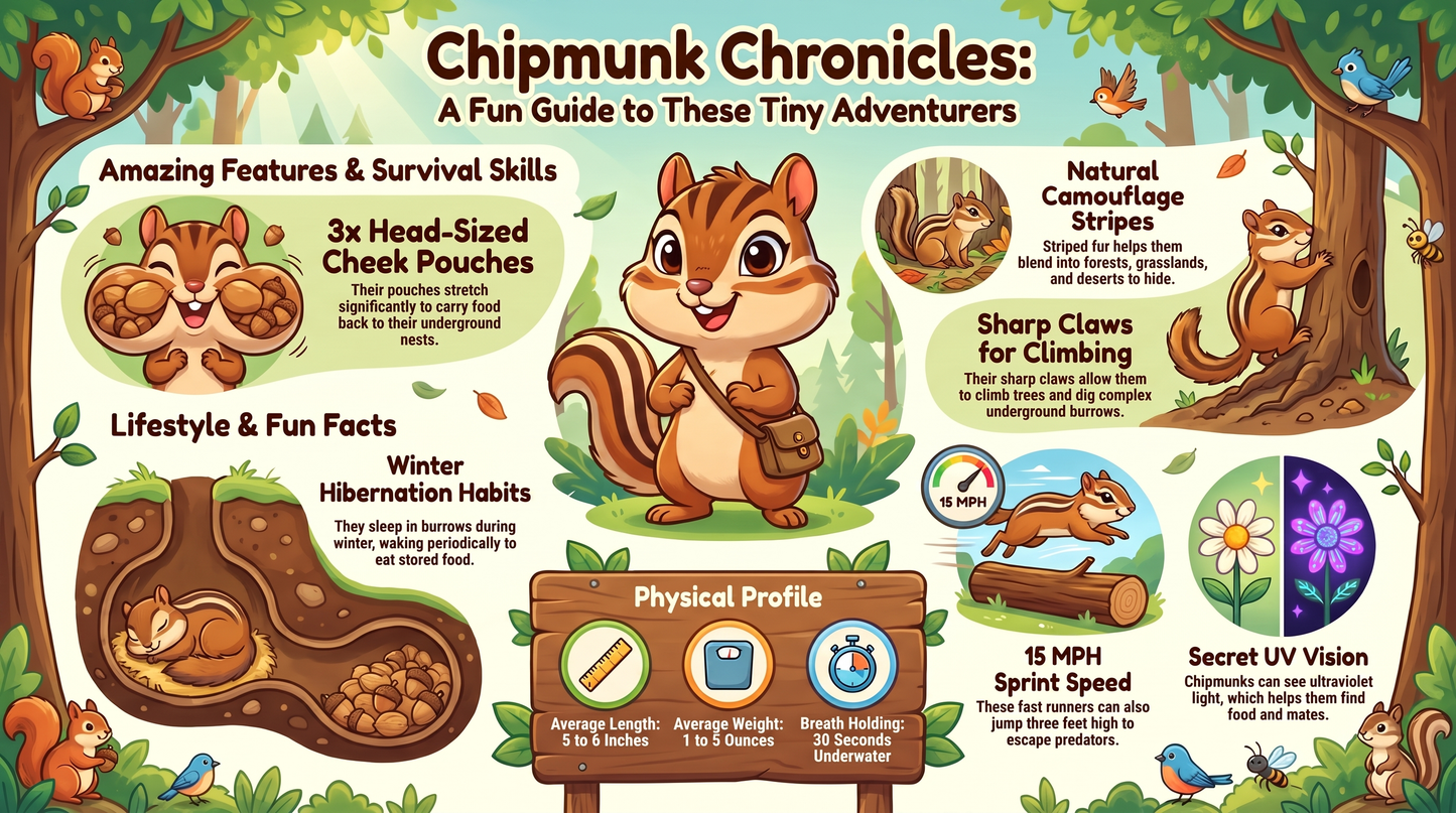 Awesome Adventures in the World of Animals Chipmunk