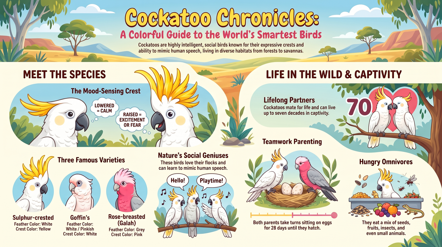 Awesome Adventures in the World of Animals Cockatoo