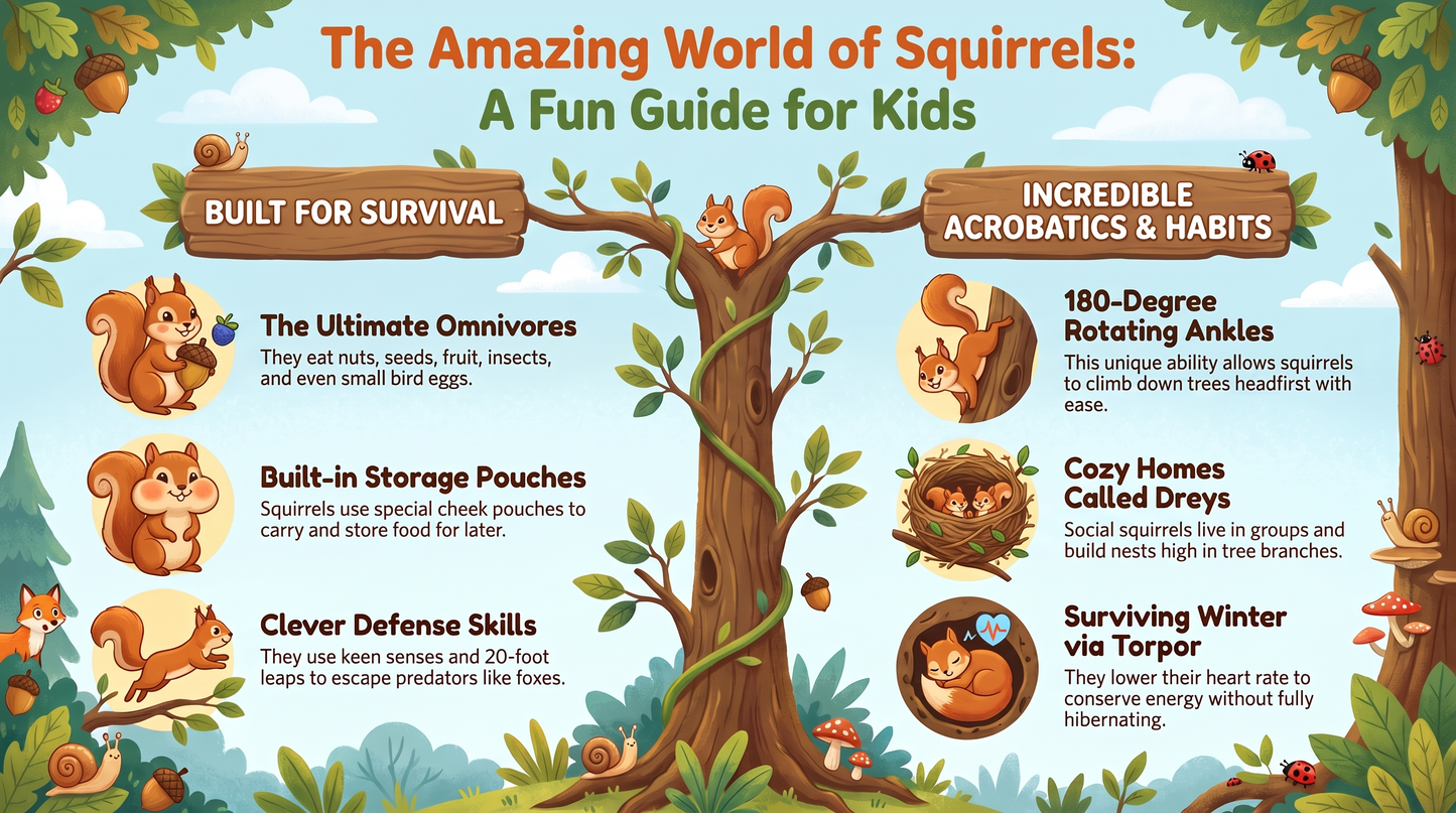 Awesome Adventures in the World of Animals Squirrel