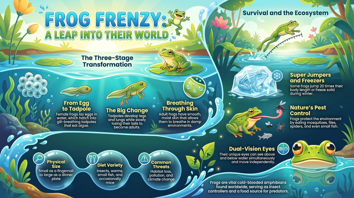 Awesome Adventures in the World of Animals Frog