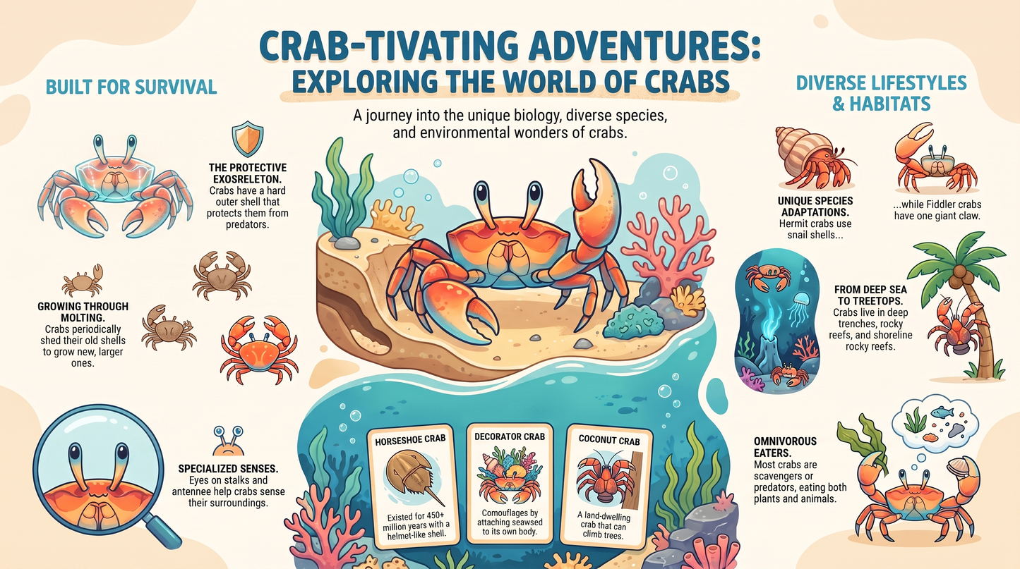 Awesome Adventures in the World of Animals Crab