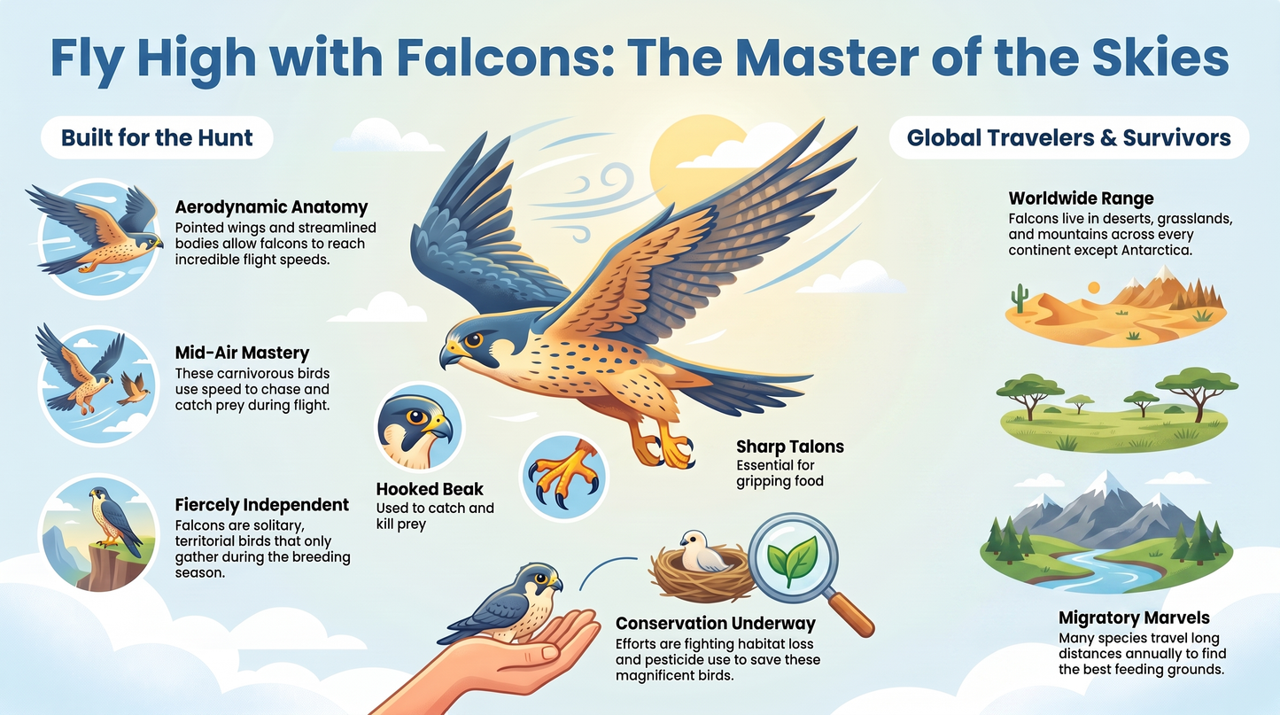 Awesome Adventures in the World of Animals Falcon
