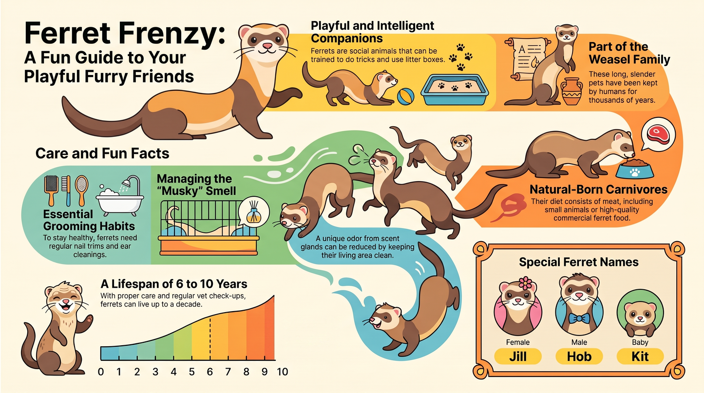 Awesome Adventures in the World of Animals Ferret