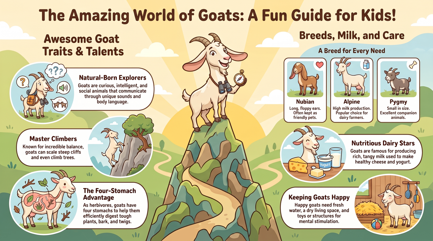 Awesome Adventures in the World of Animals Goat