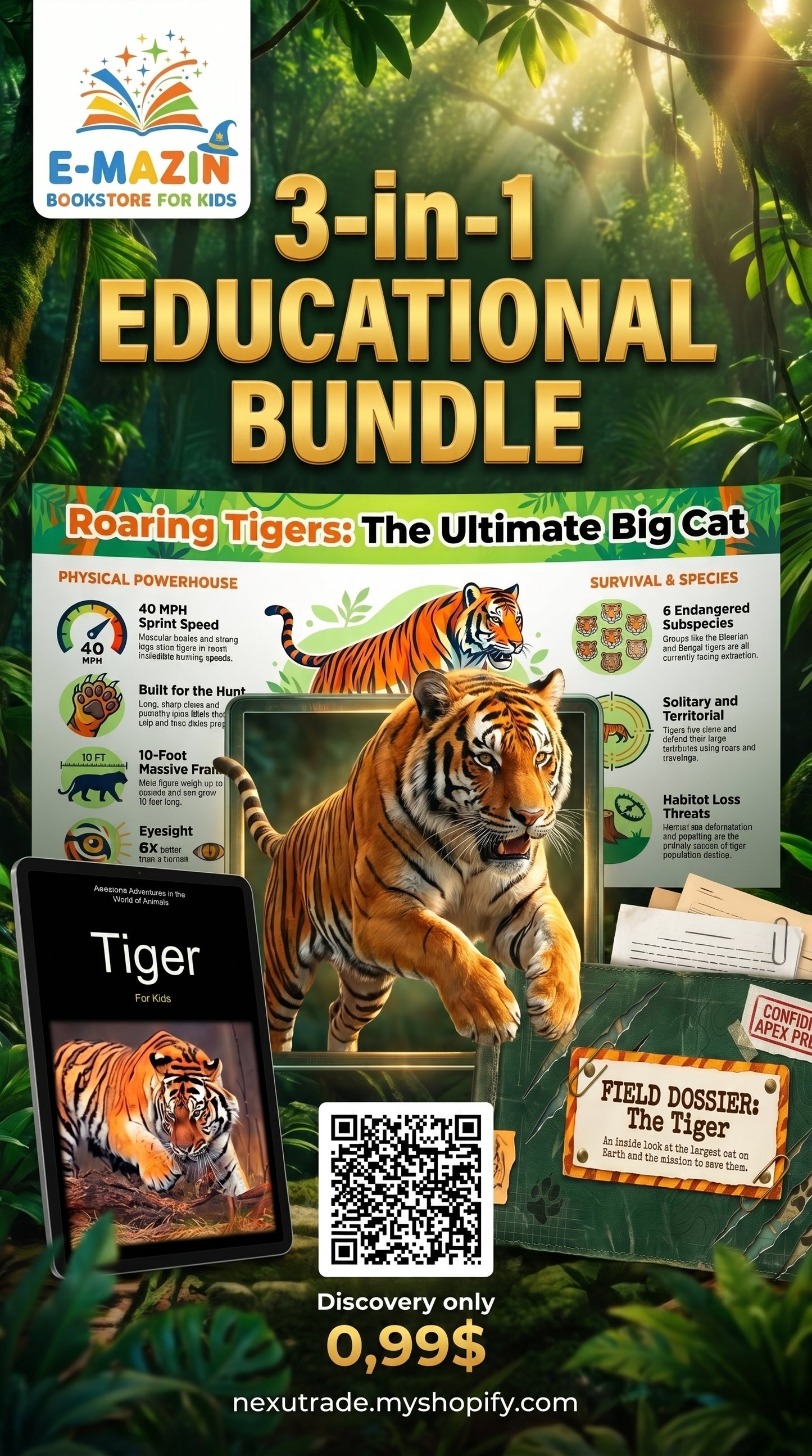 Awesome Adventures in the World of Animals Tiger — Discovery