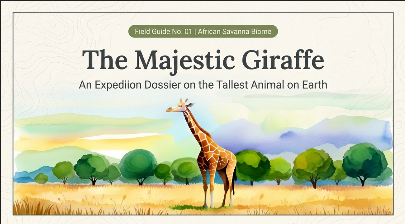 Awesome Adventures in the World of Animals Giraffe