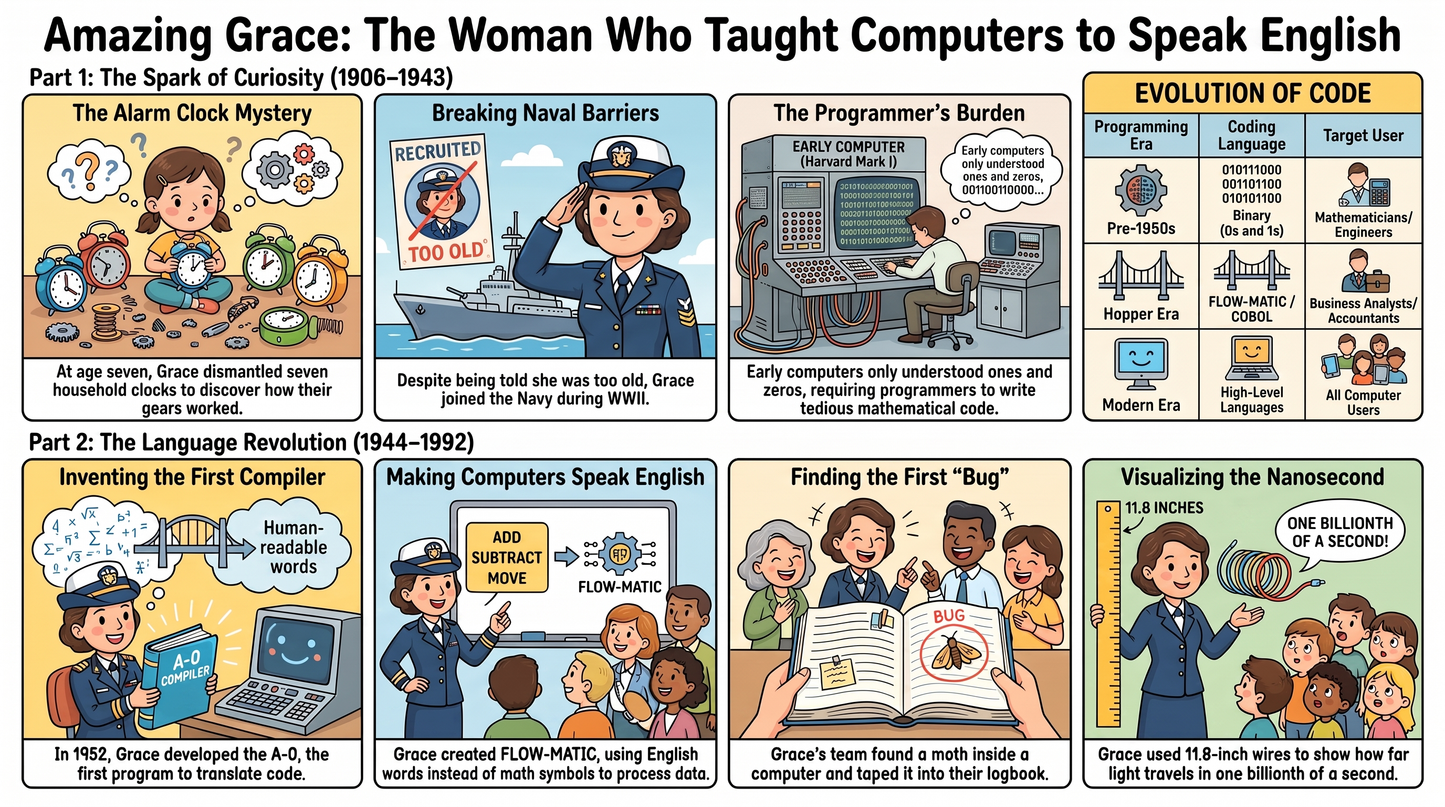 Grace Hopper Trailblazing Computing and Physical Data Visualization