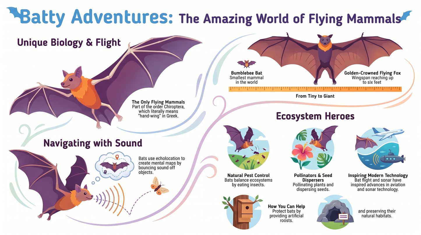 Awesome Adventures in the World of Animals Bats