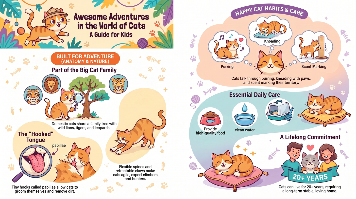 Awesome Adventures in the World of Animals Cat