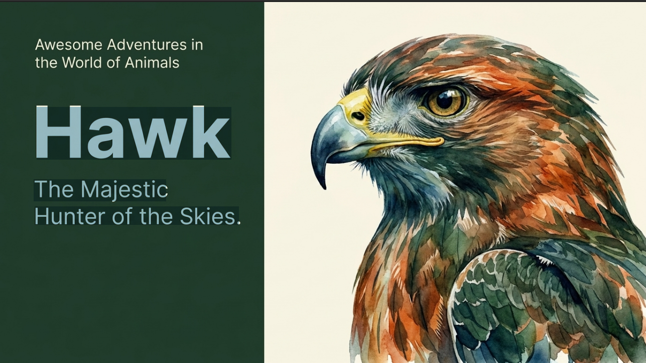 Awesome Adventures in the World of Animals Hawk