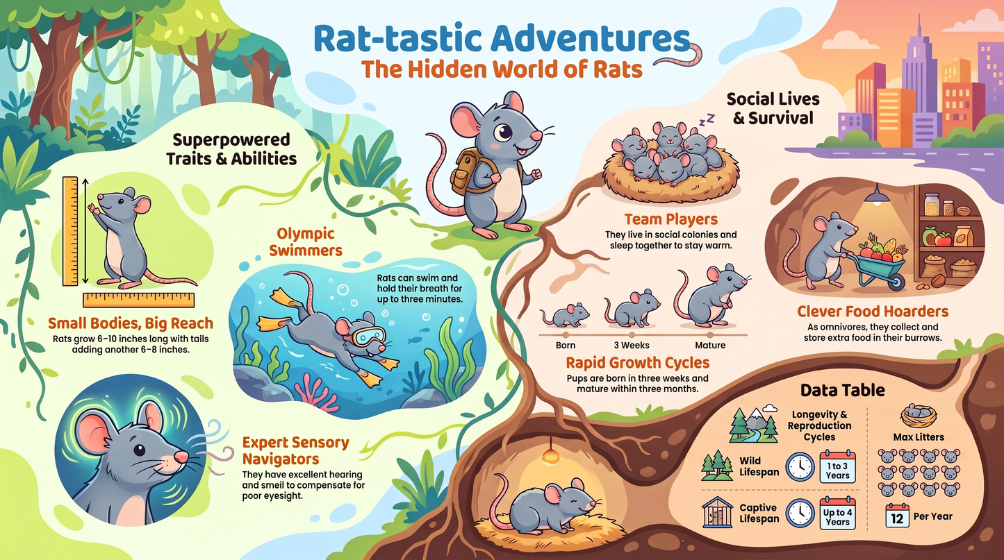 Awesome Adventures in the World of Animals Rat
