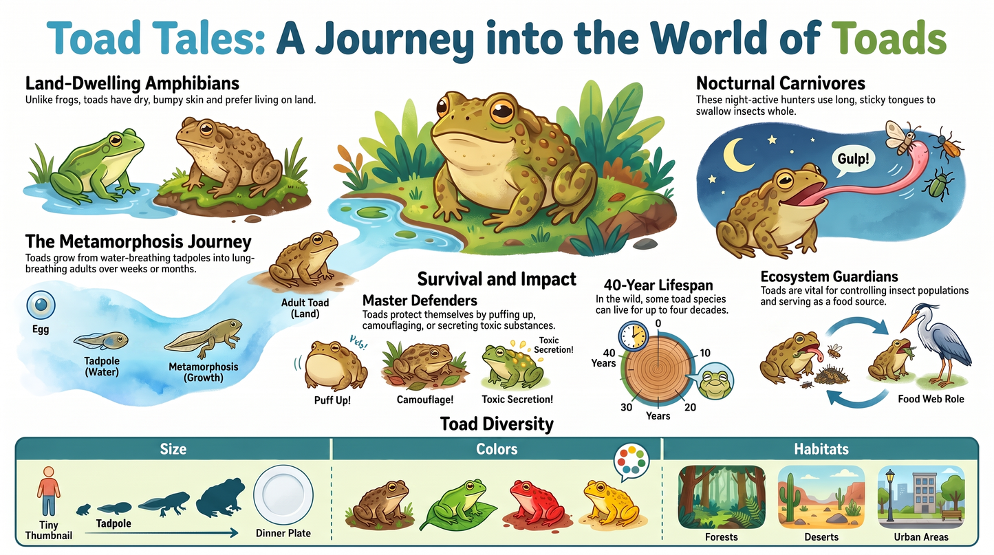 Awesome Adventures in the World of Animals Toad