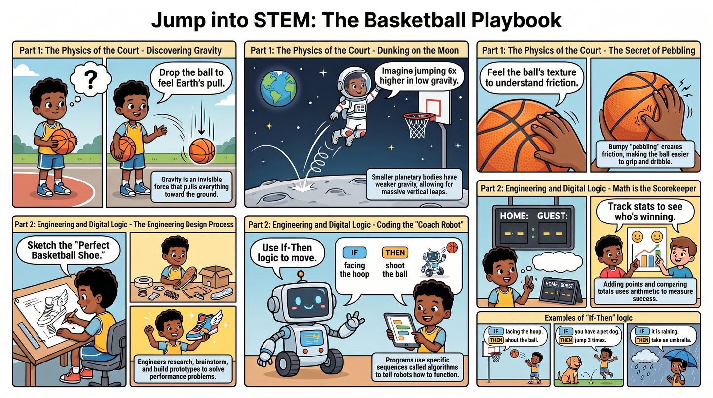 STEM Basketball Leader Preparation Guide for Ages 6-8