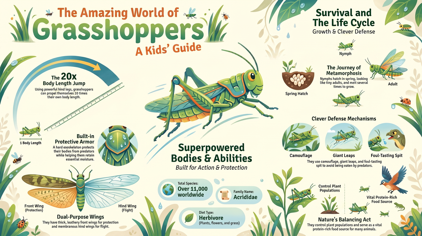 Awesome Adventures in the World of Animals Grasshopper