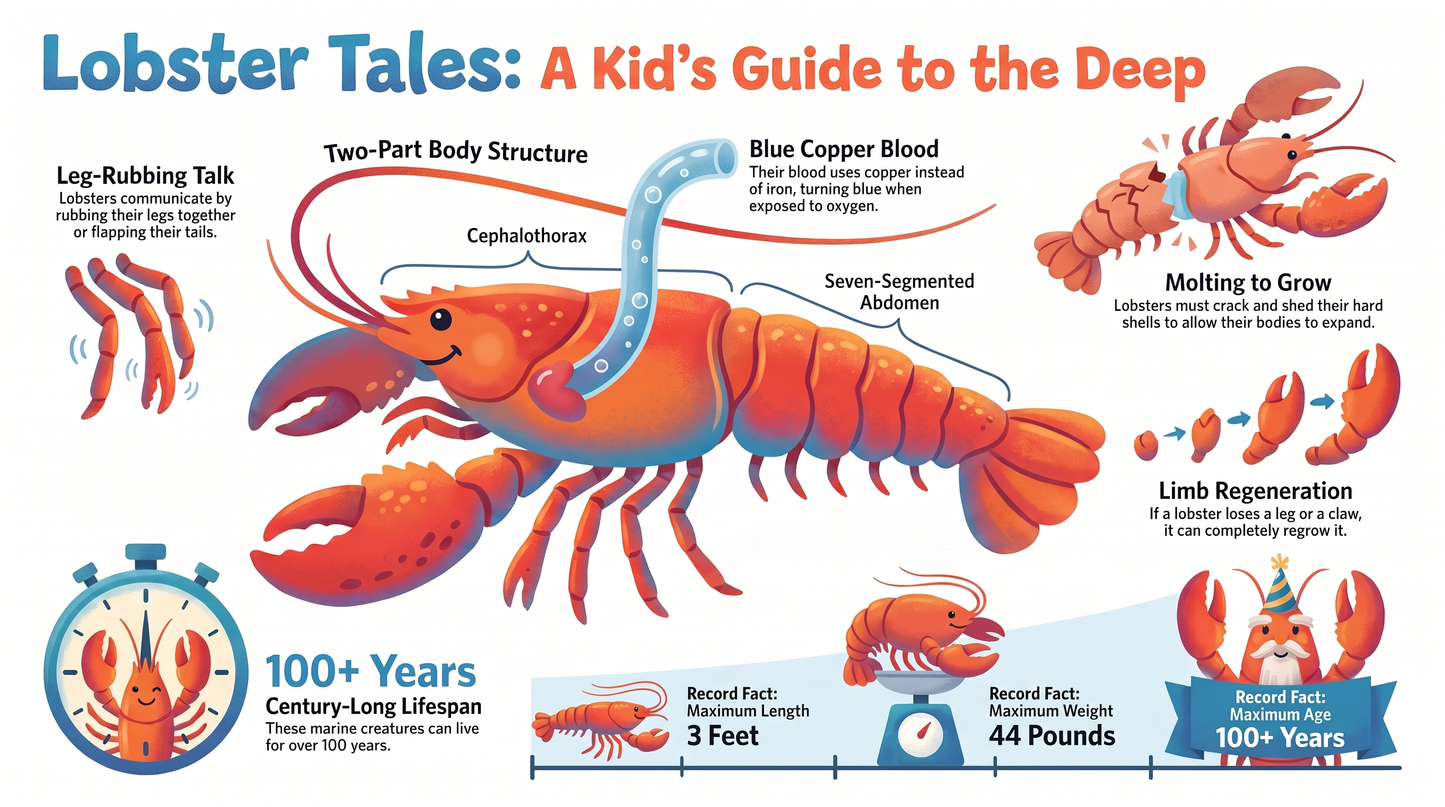 Awesome Adventures in the World of Animals Lobster