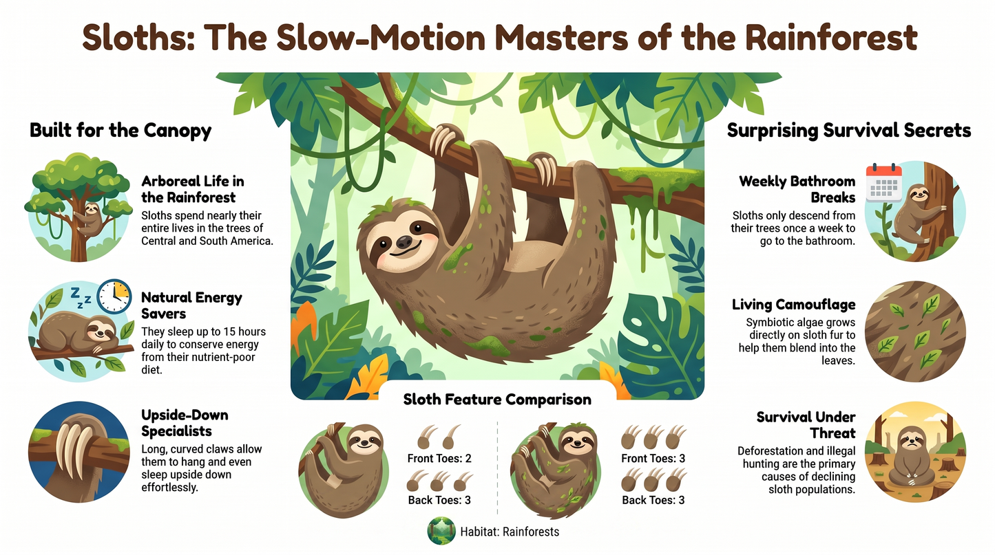 Awesome Adventures in the World of Animals Sloth