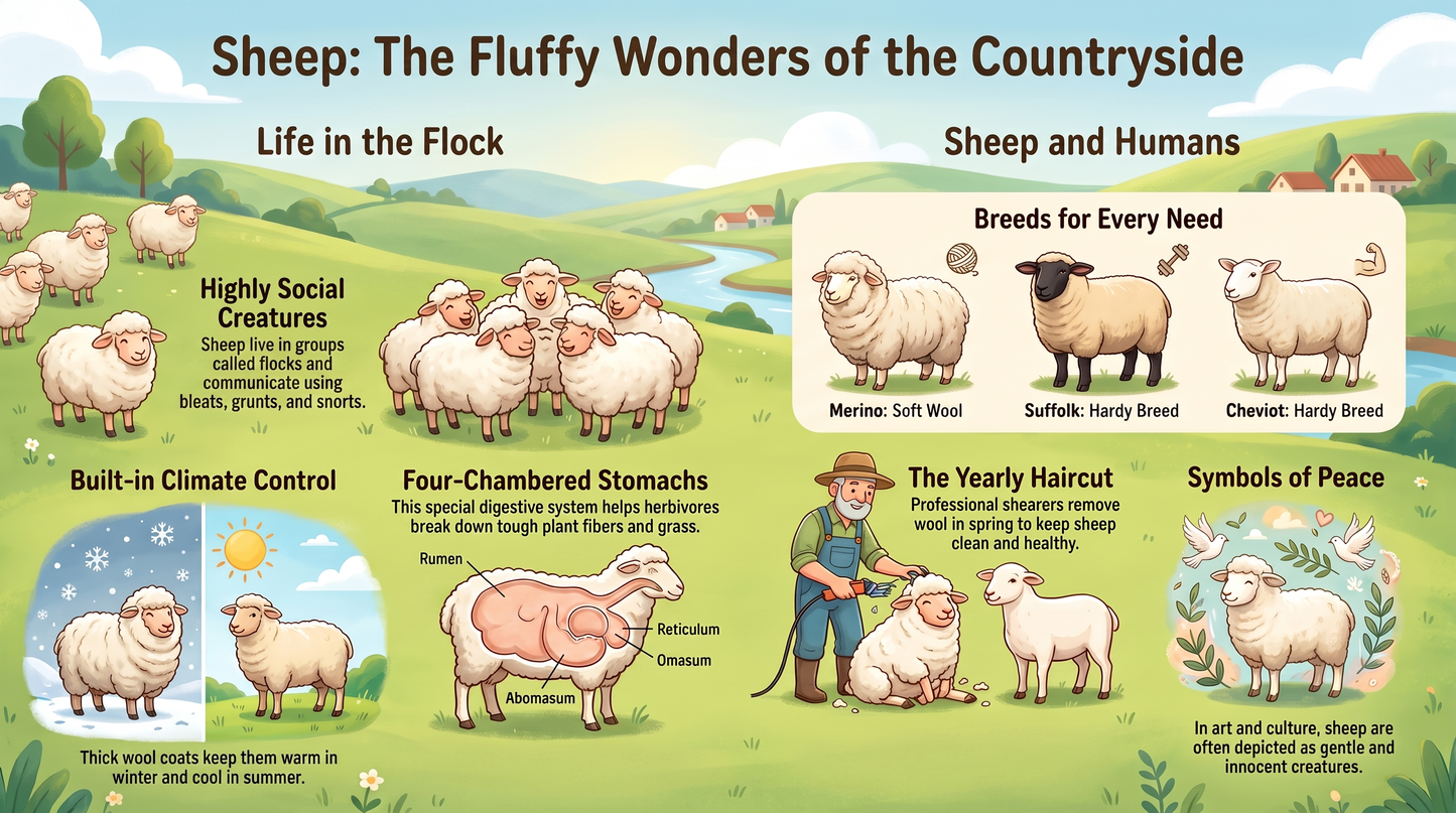Awesome Adventures in the World of Animals Sheep