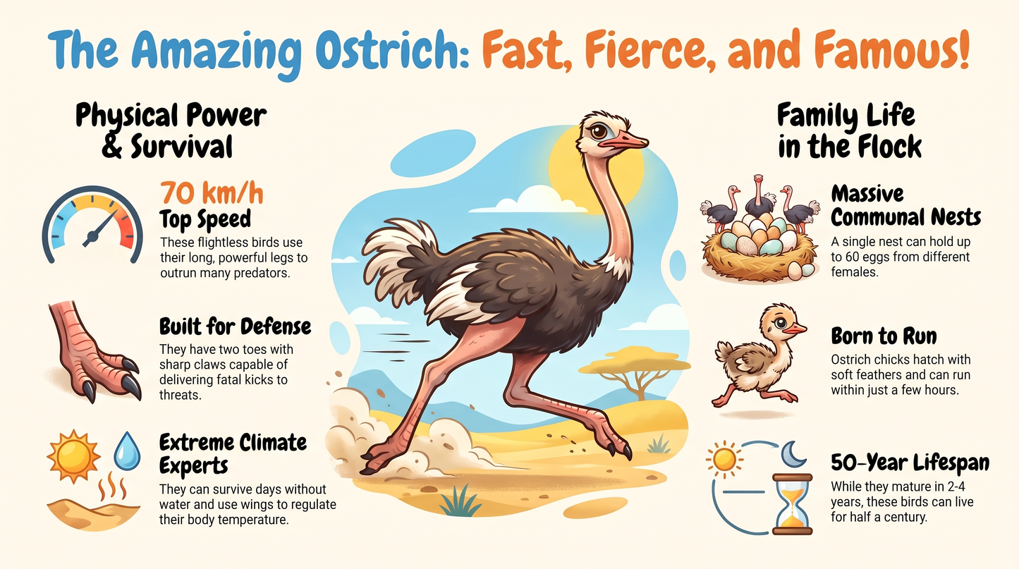 Awesome Adventures in the World of Animals Ostrish