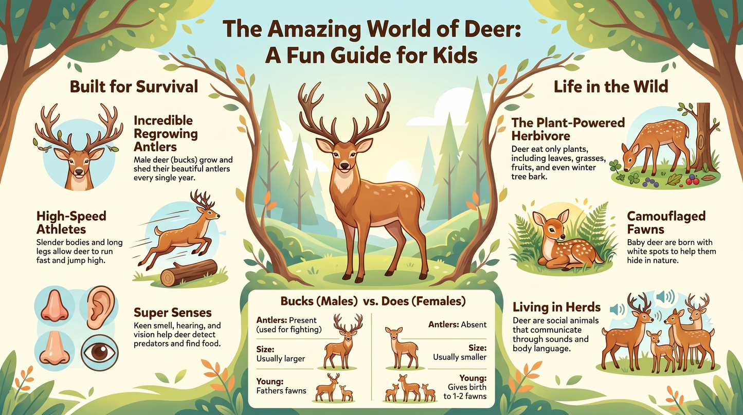 Awesome Adventures in the World of Animals Deer