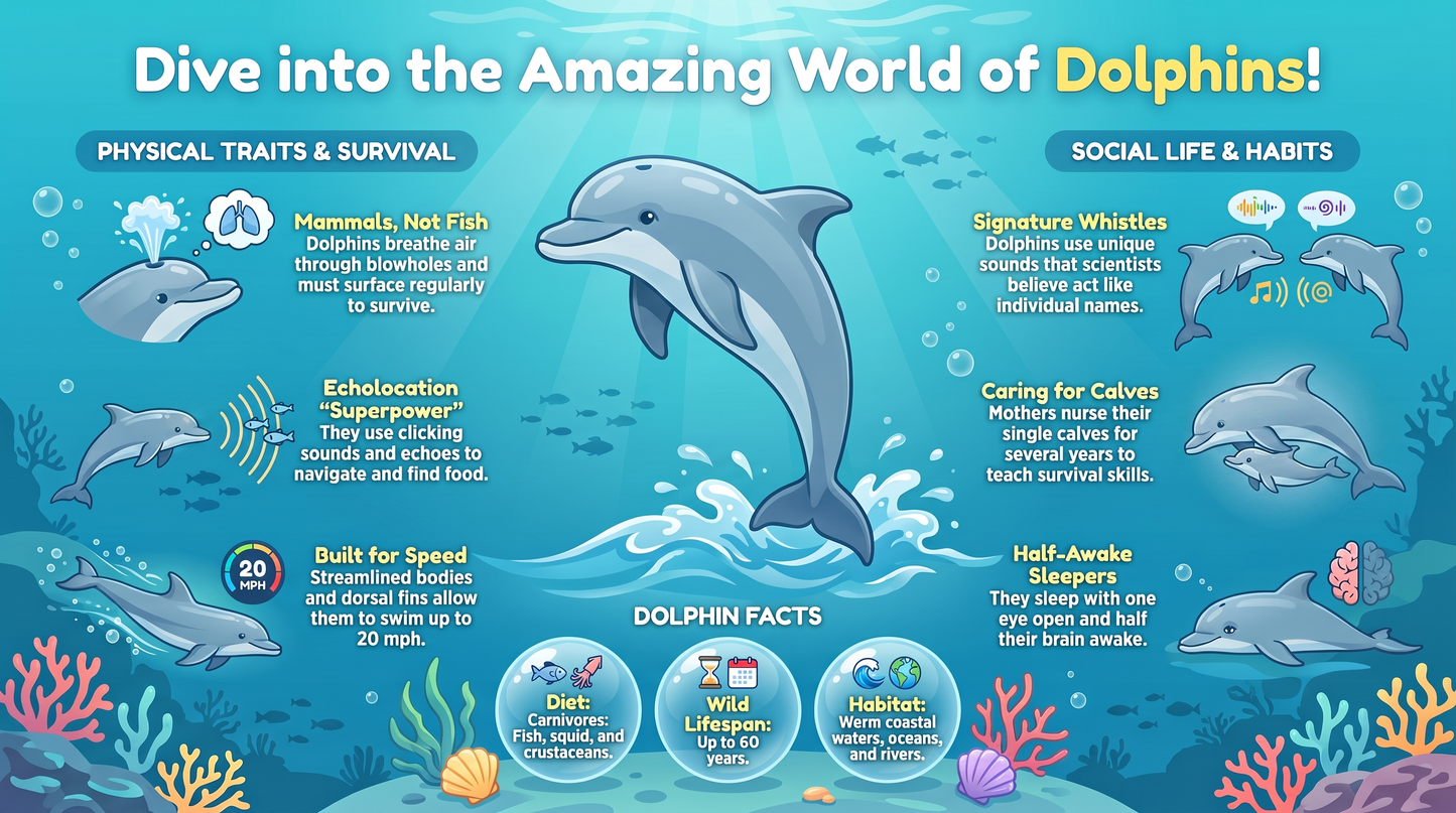 Awesome Adventures in the World of Animals Dolphin