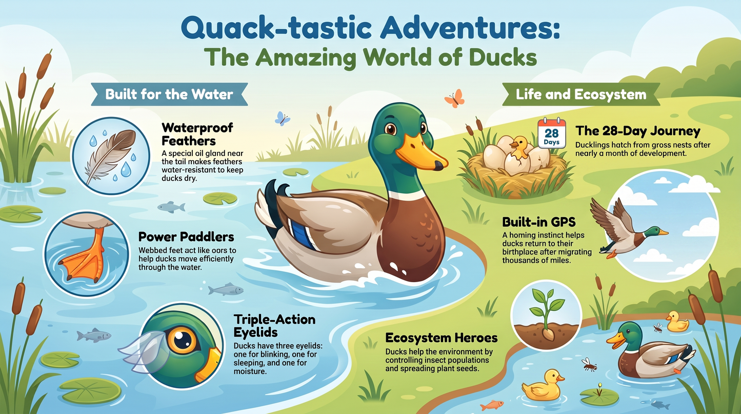 Awesome Adventures in the World of Animals Duck