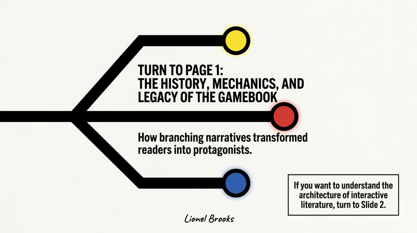 The World of Gamebooks and Interactive Fiction