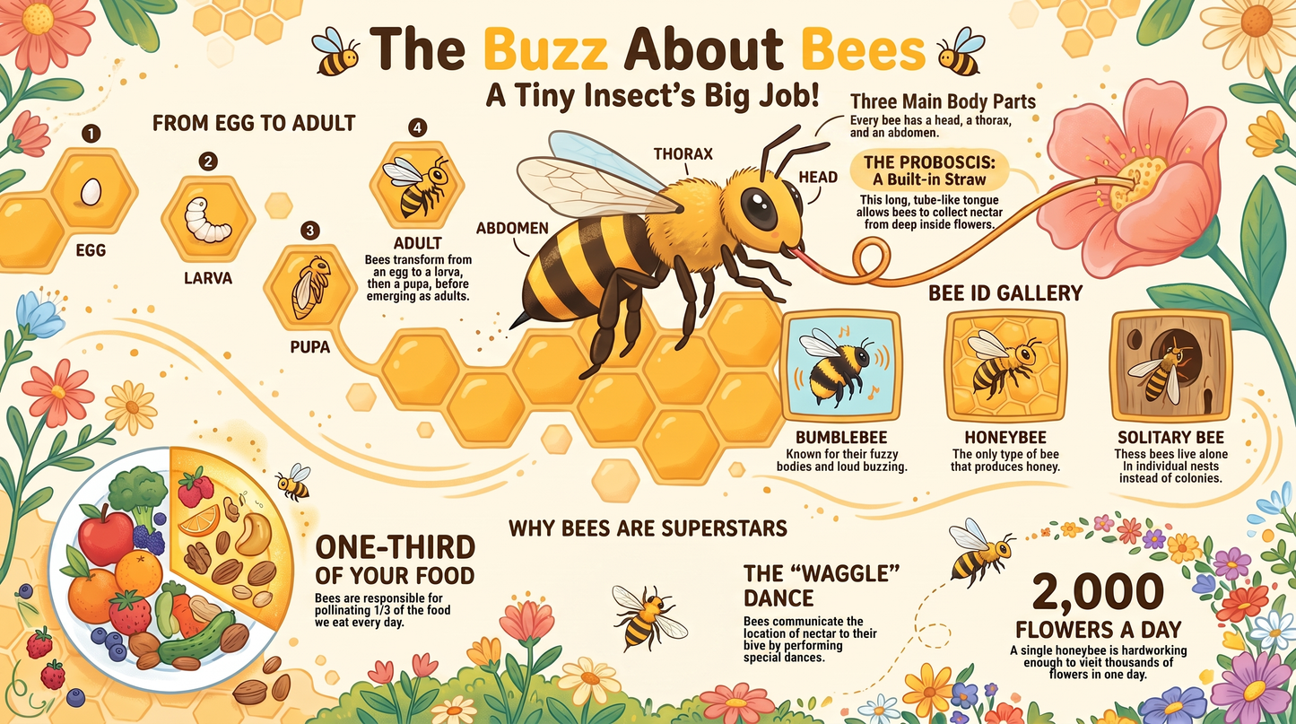 Awesome Adventures in the World of Animals Bee