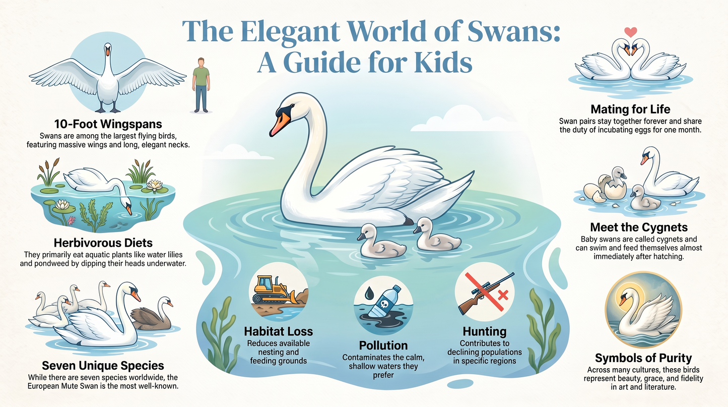 Awesome Adventures in the World of Animals Swan