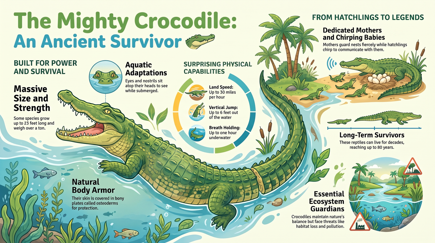 Awesome Adventures in the World of Animals Crocodile