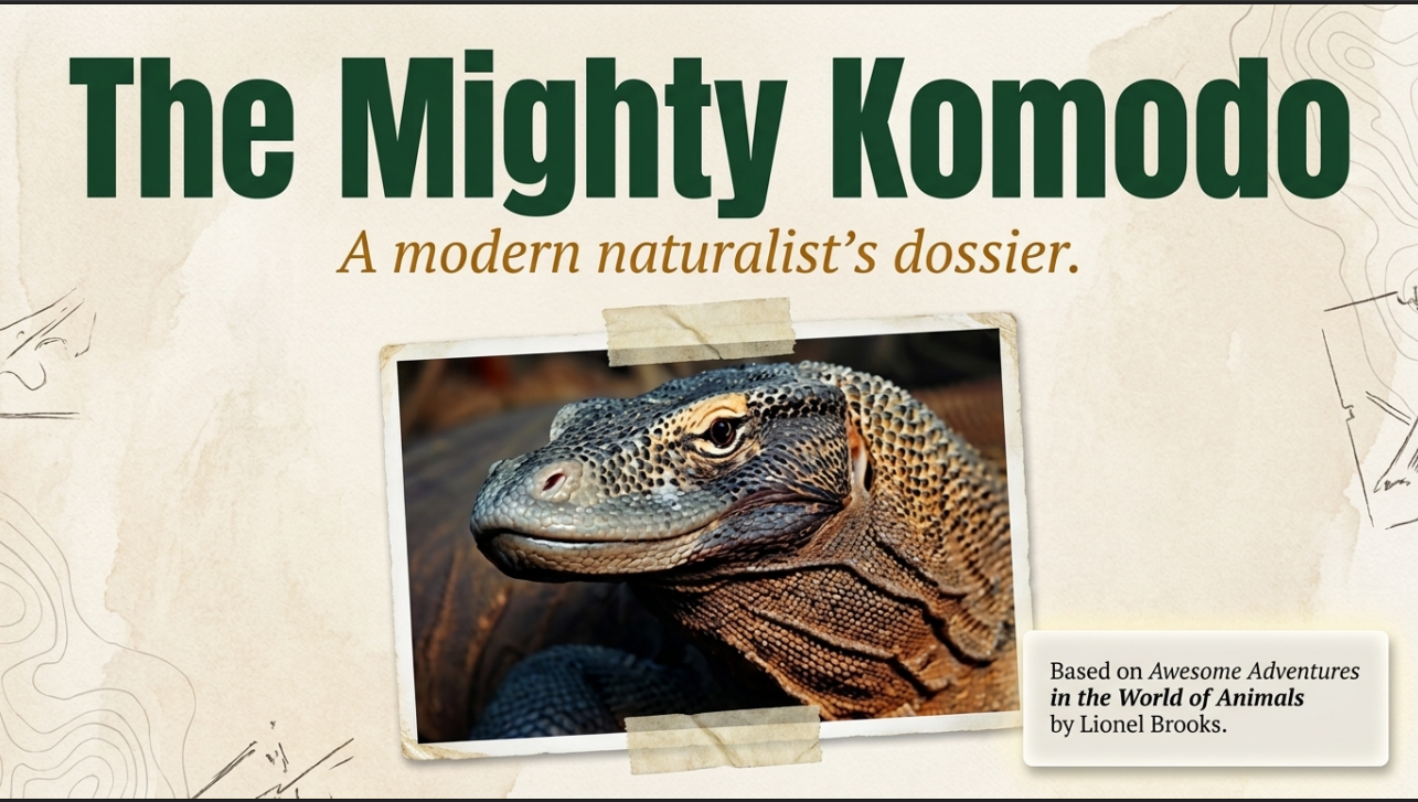 Awesome Adventures in the World of Animals Komodo