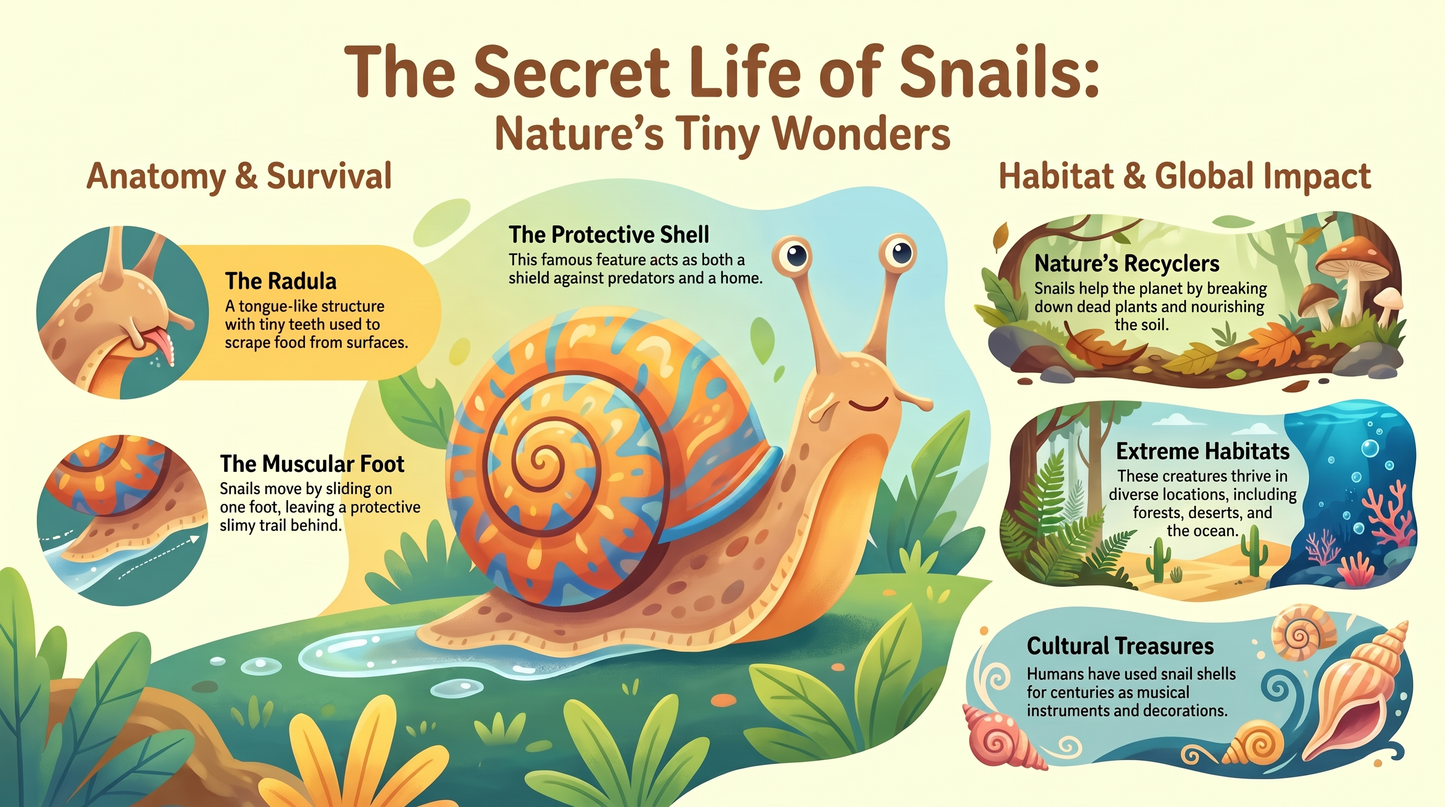 Awesome Adventures in the World of Animals Snail