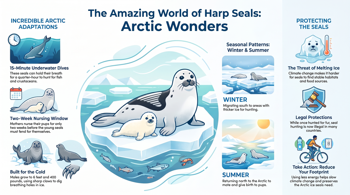 Awesome Adventures in the World of Animals Harp seals