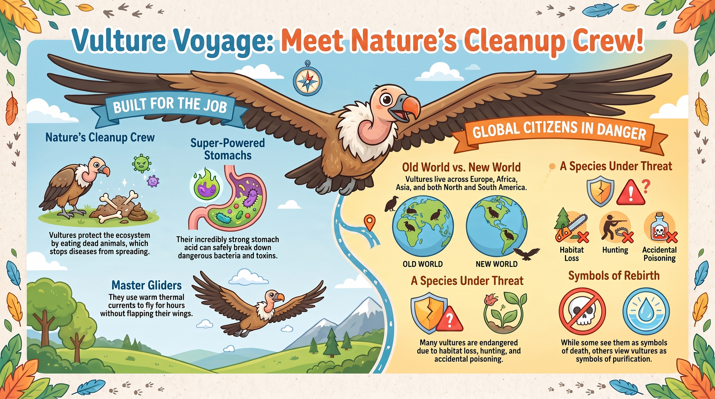 Awesome Adventures in the World of Animals Vulture
