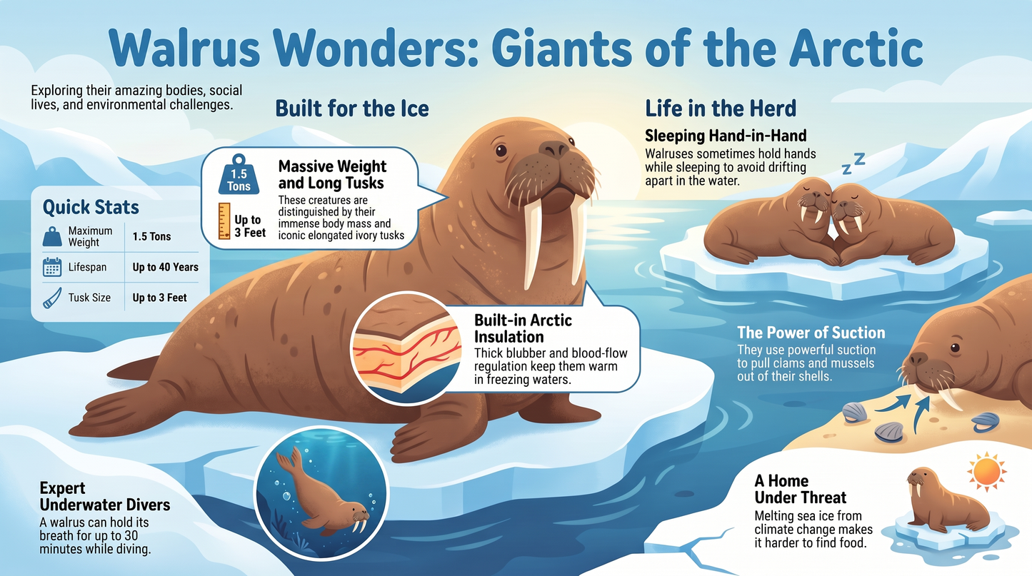 Aventures dans le monde des animaux Morse