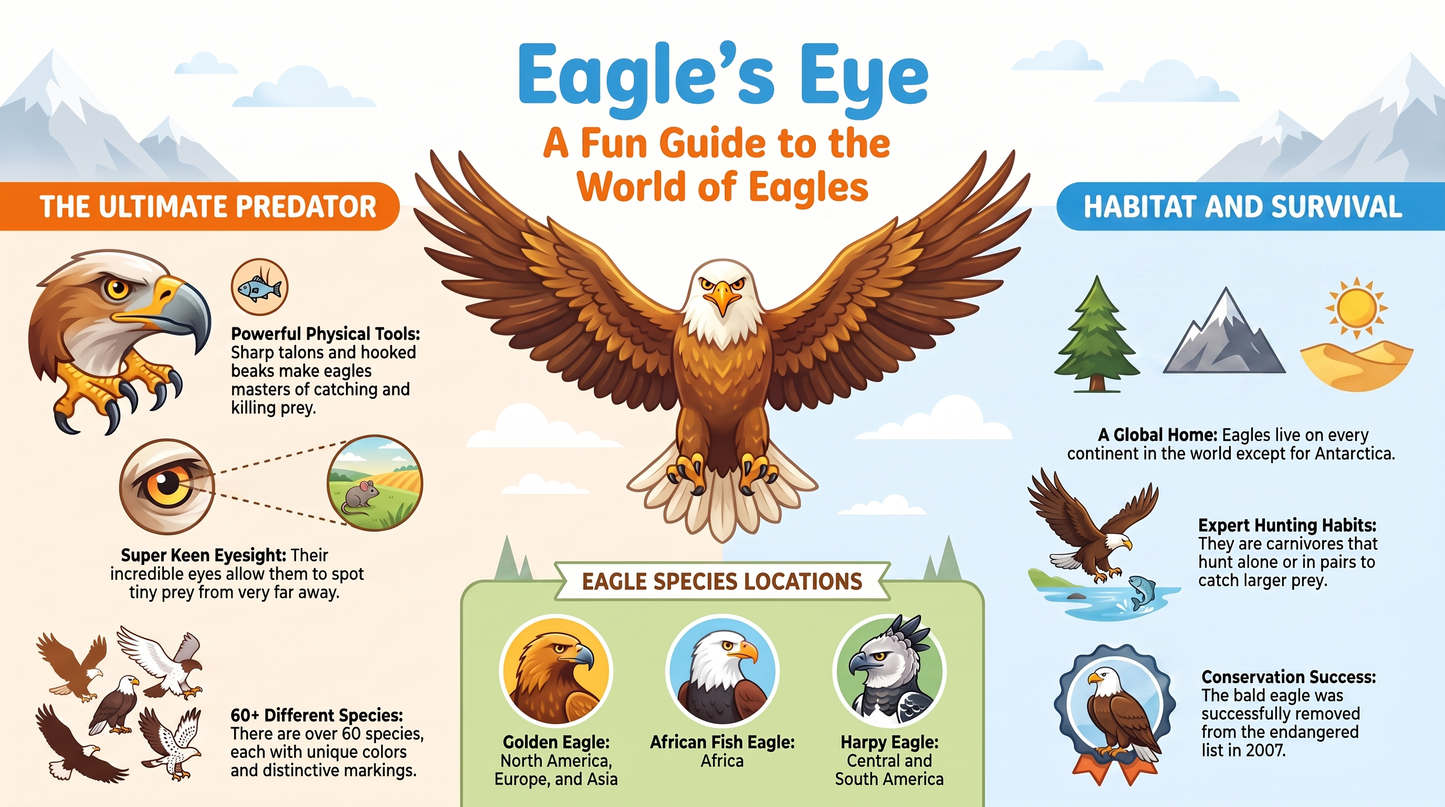 Awesome Adventures in the World of Animals Eagle