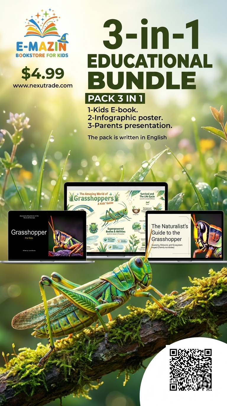 Awesome Adventures in the World of Animals Grasshopper