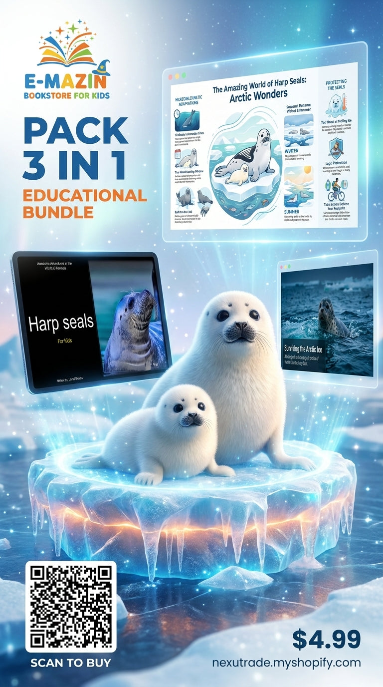 Awesome Adventures in the World of Animals Harp seals