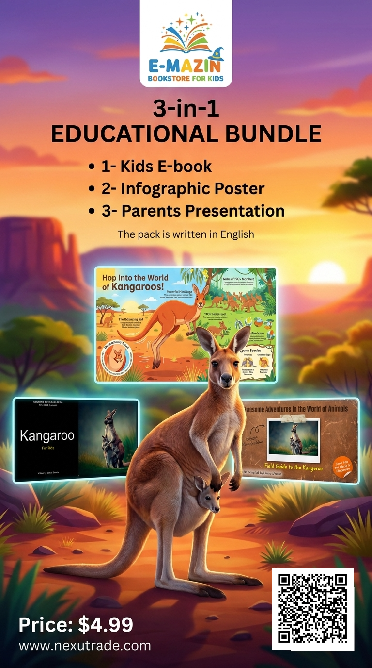 Awesome Adventures in the World of Animals Kangaroo
