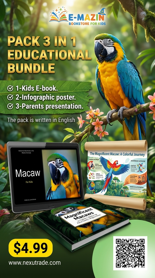 Awesome Adventures in the World of Animals Macaw