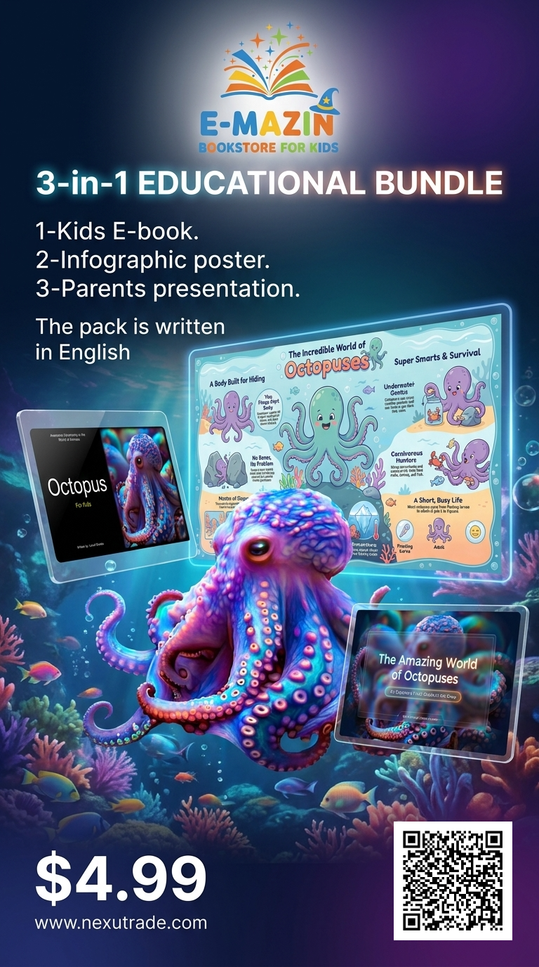 Awesome Adventures in the World of Animals Octopus
