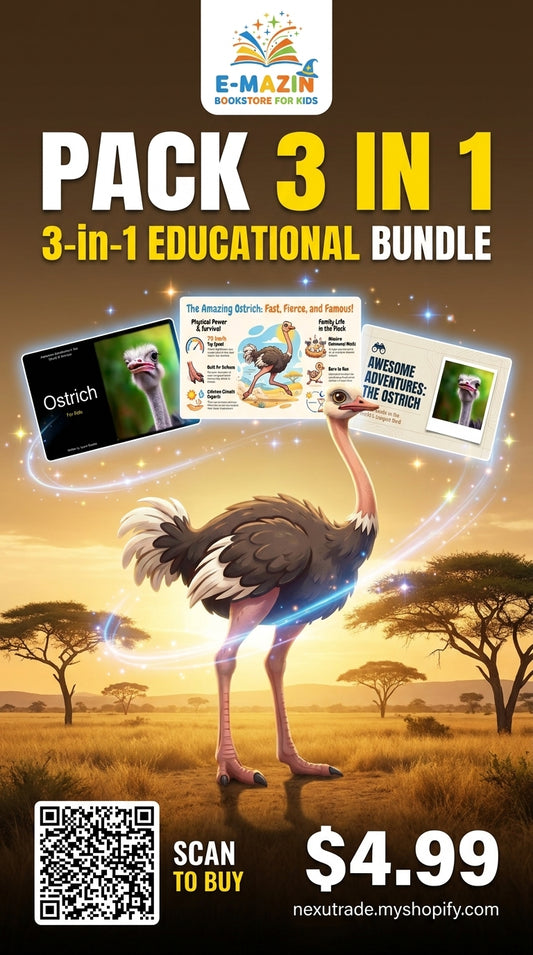 Awesome Adventures in the World of Animals Ostrich