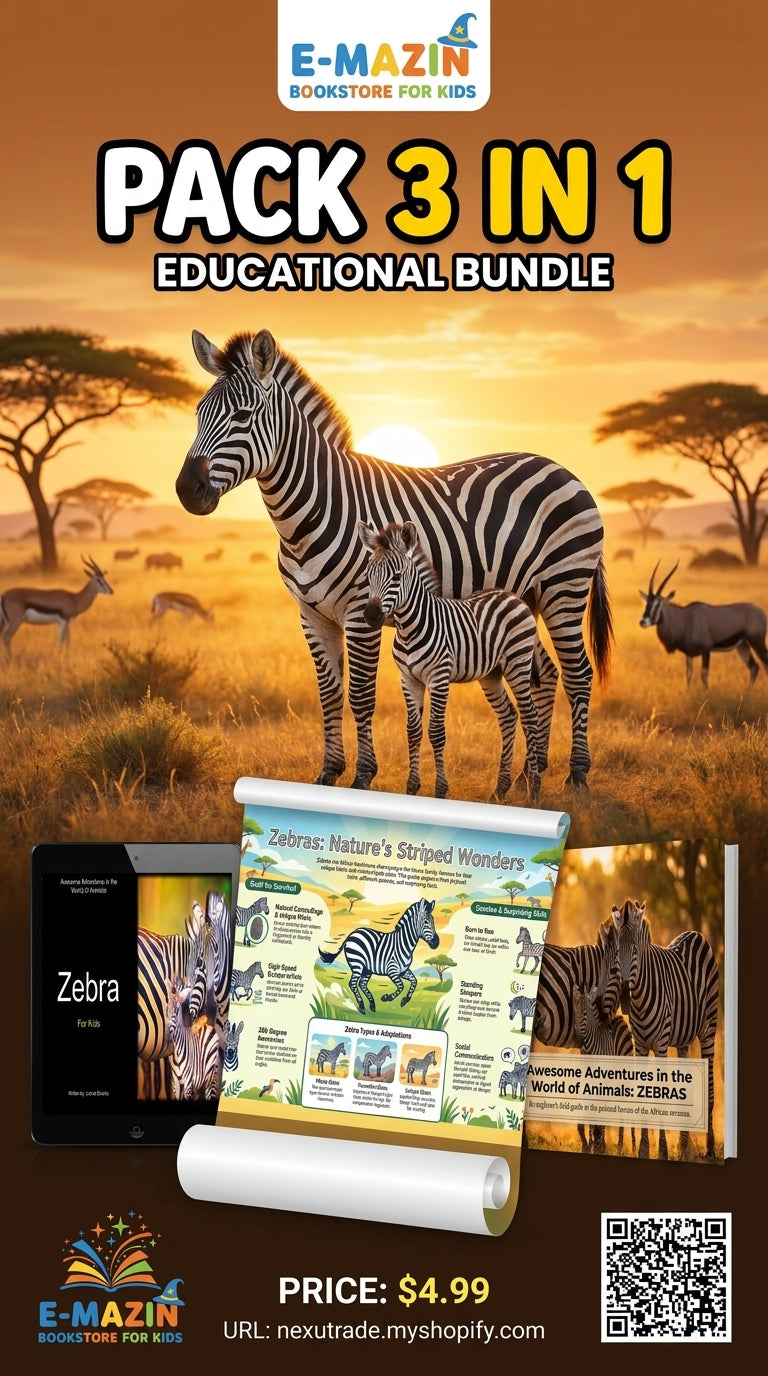 Awesome Adventures in the World of Animals Zebra